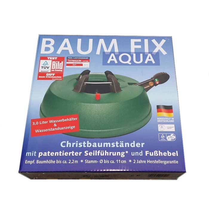 Christbaum-Ständer für Weihnachtsbäume bis 2,50 m mit Wasserreservoir und Einhebel-Seilzug-System 3